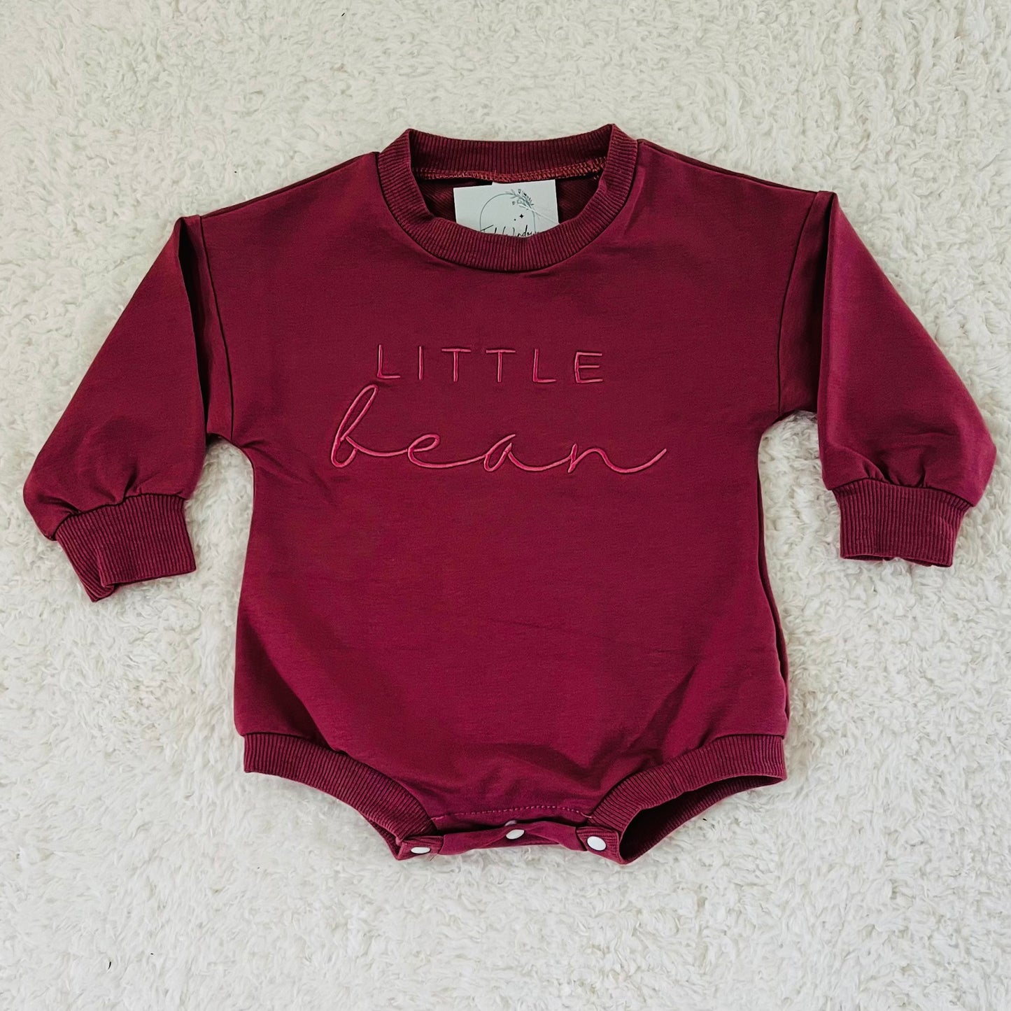 Mauve Little Bean Bubble Romper