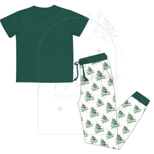 Pre-Order: Evergreen Dreams ADULT Joggers & Bamboo T-Shirt *TWB CUSTOM*