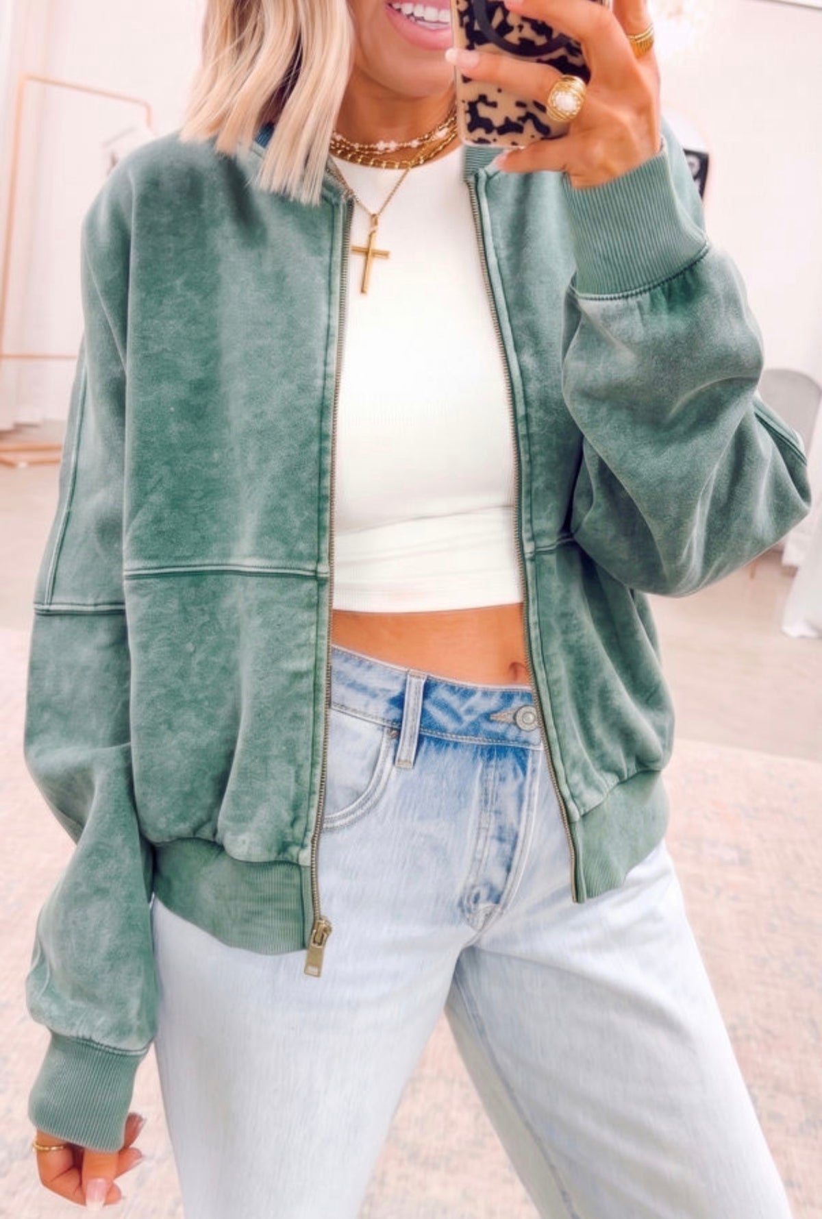 Evergreen Mineral Wash Jacket