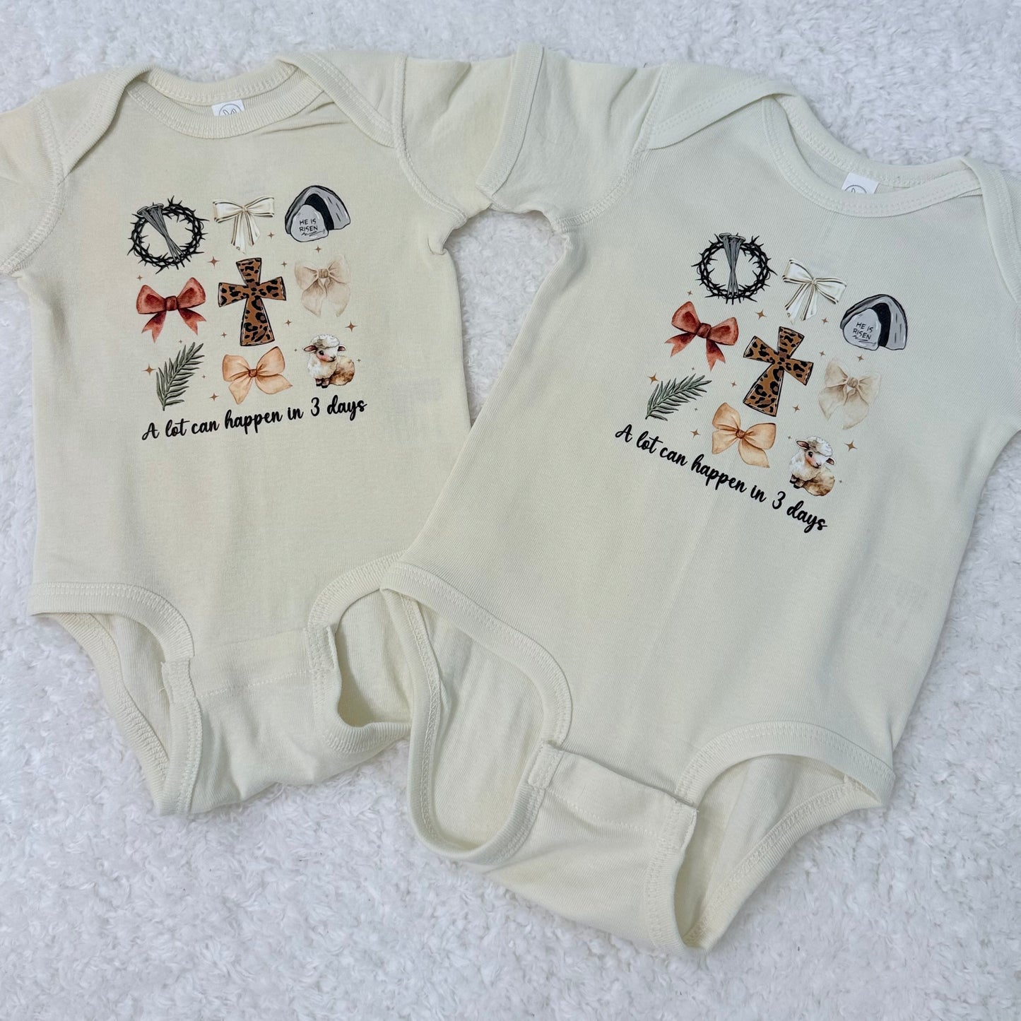 A Lot Can Happen in 3 Days Easter Onesie