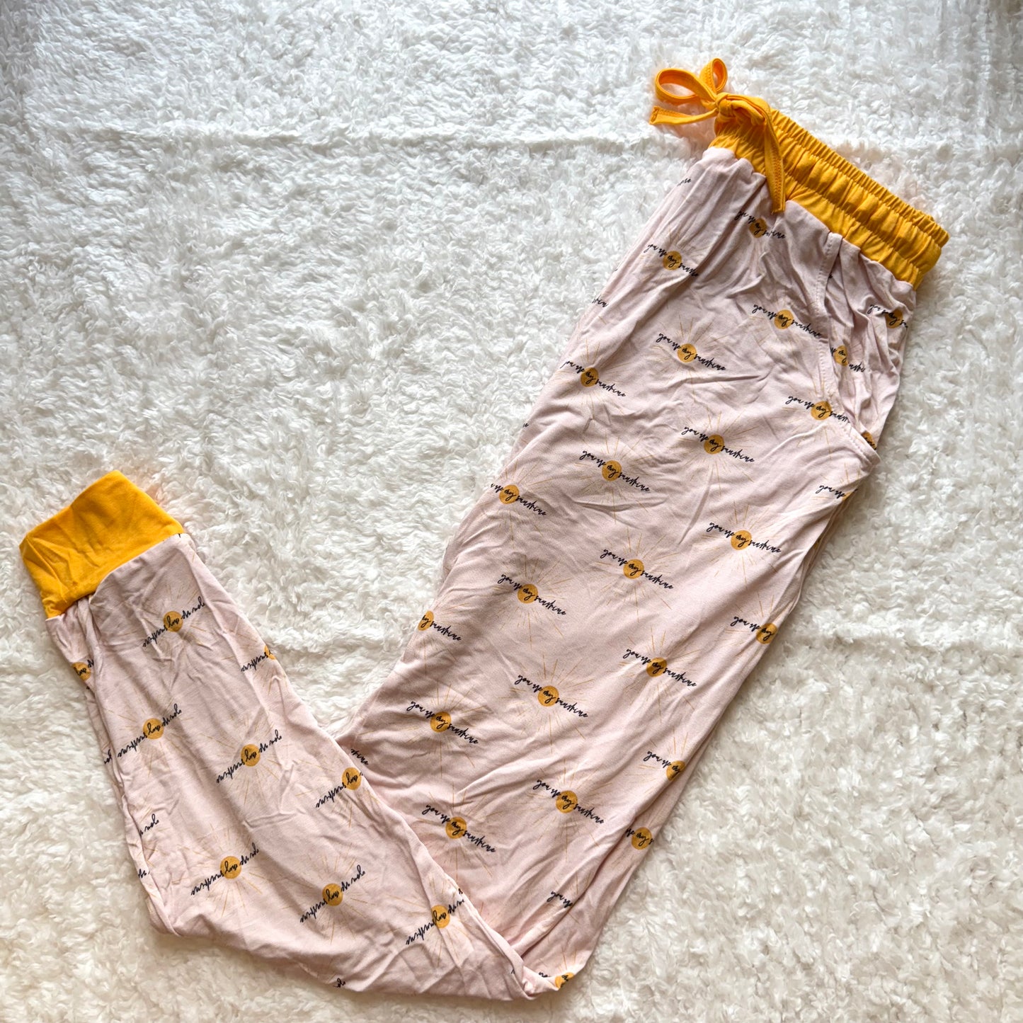 You are my Sunshine Adult Bamboo Joggers *TWB CUSTOM*