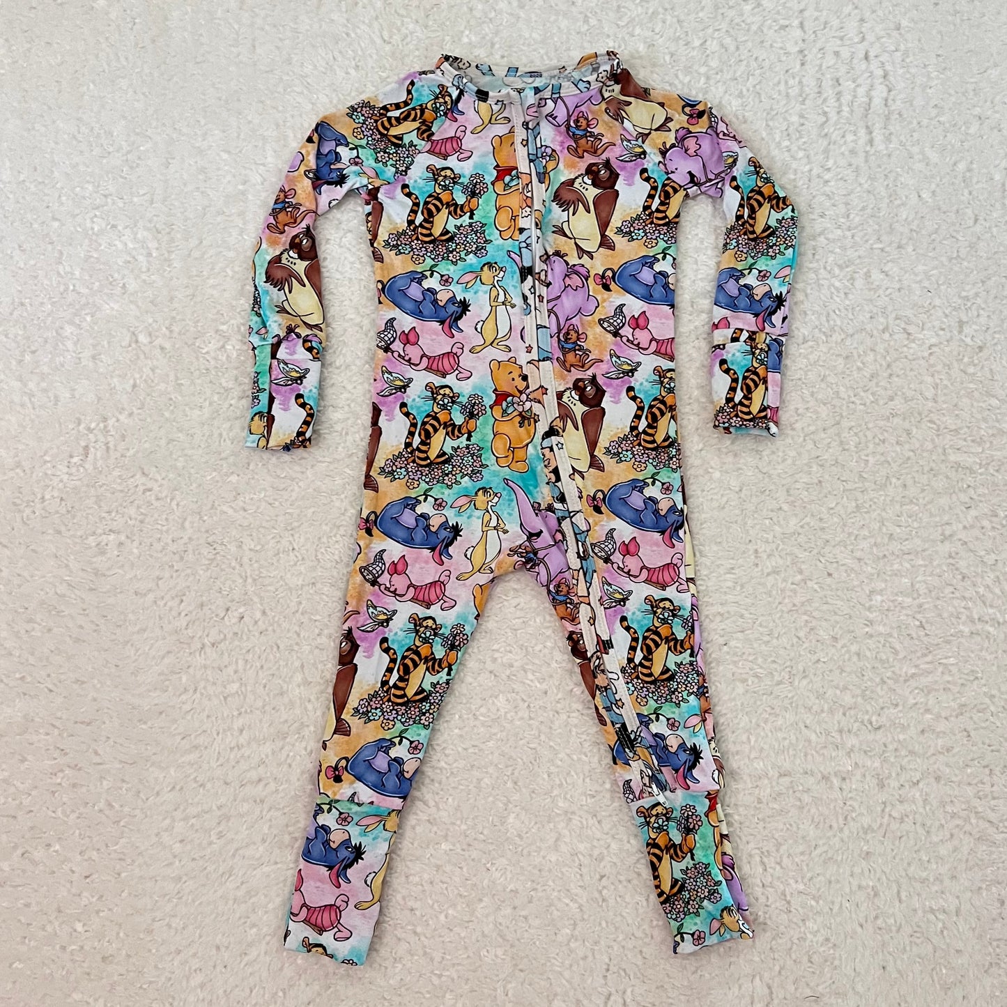 Pastel Pooh Bamboo Zippy