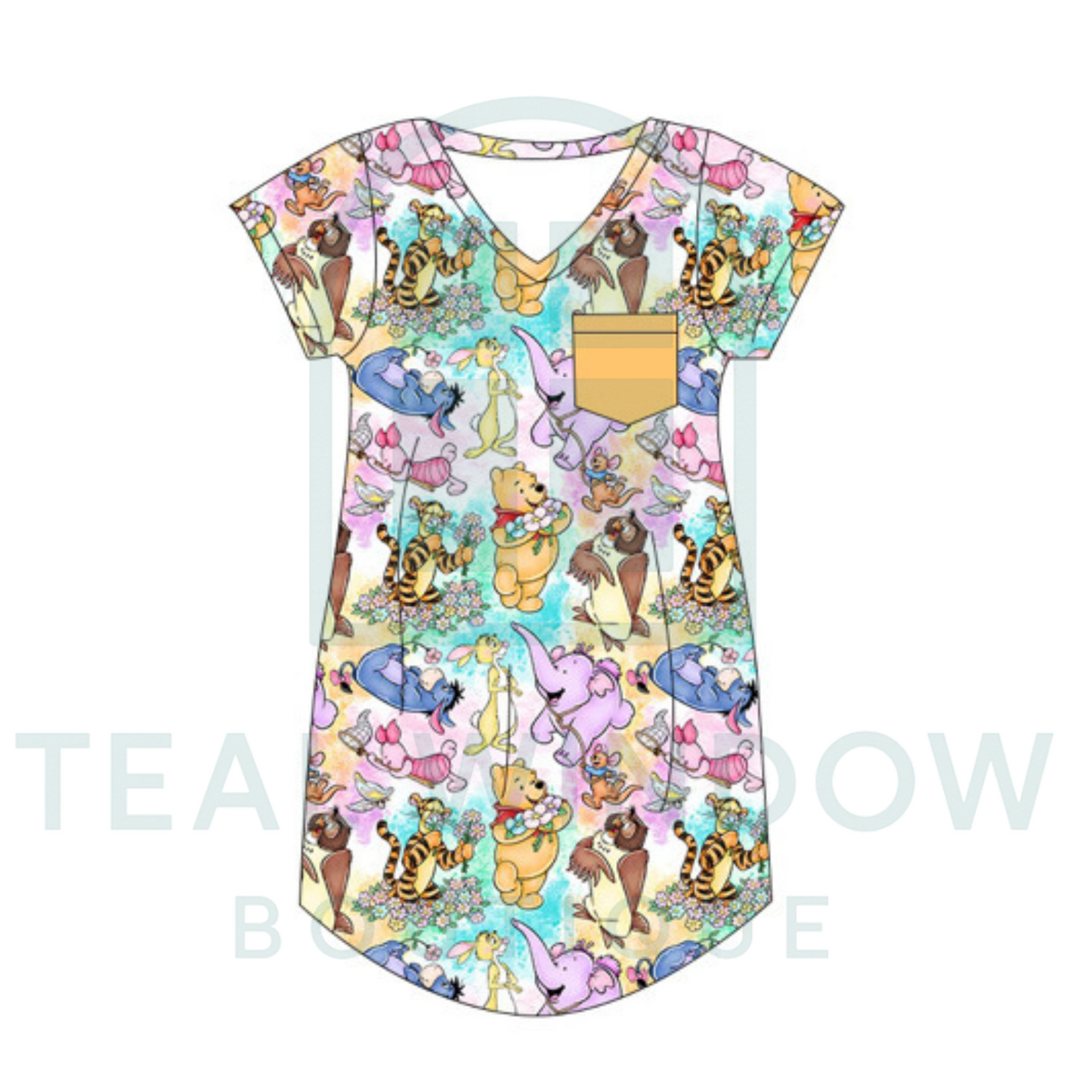Pre-Order: Hundred Acre Dream KIDS Nightgown *TWB CUSTOM*