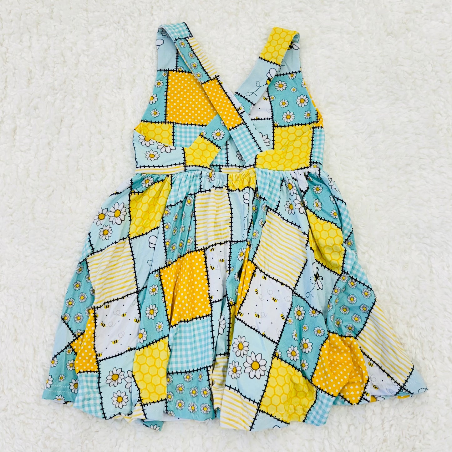 Bee Patchwork Bamboo Twirl