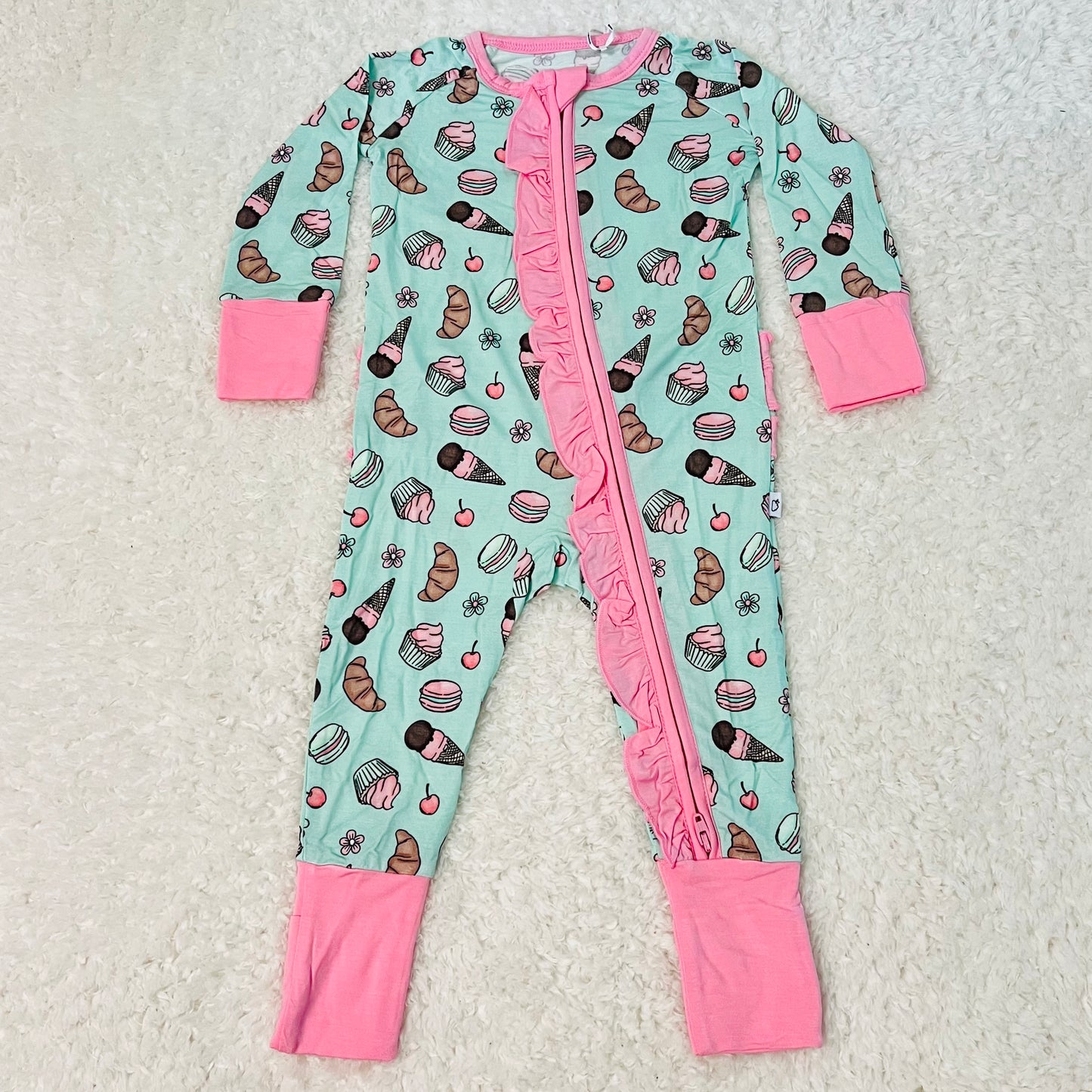 Sweet Treats Ruffle Bamboo Zippy