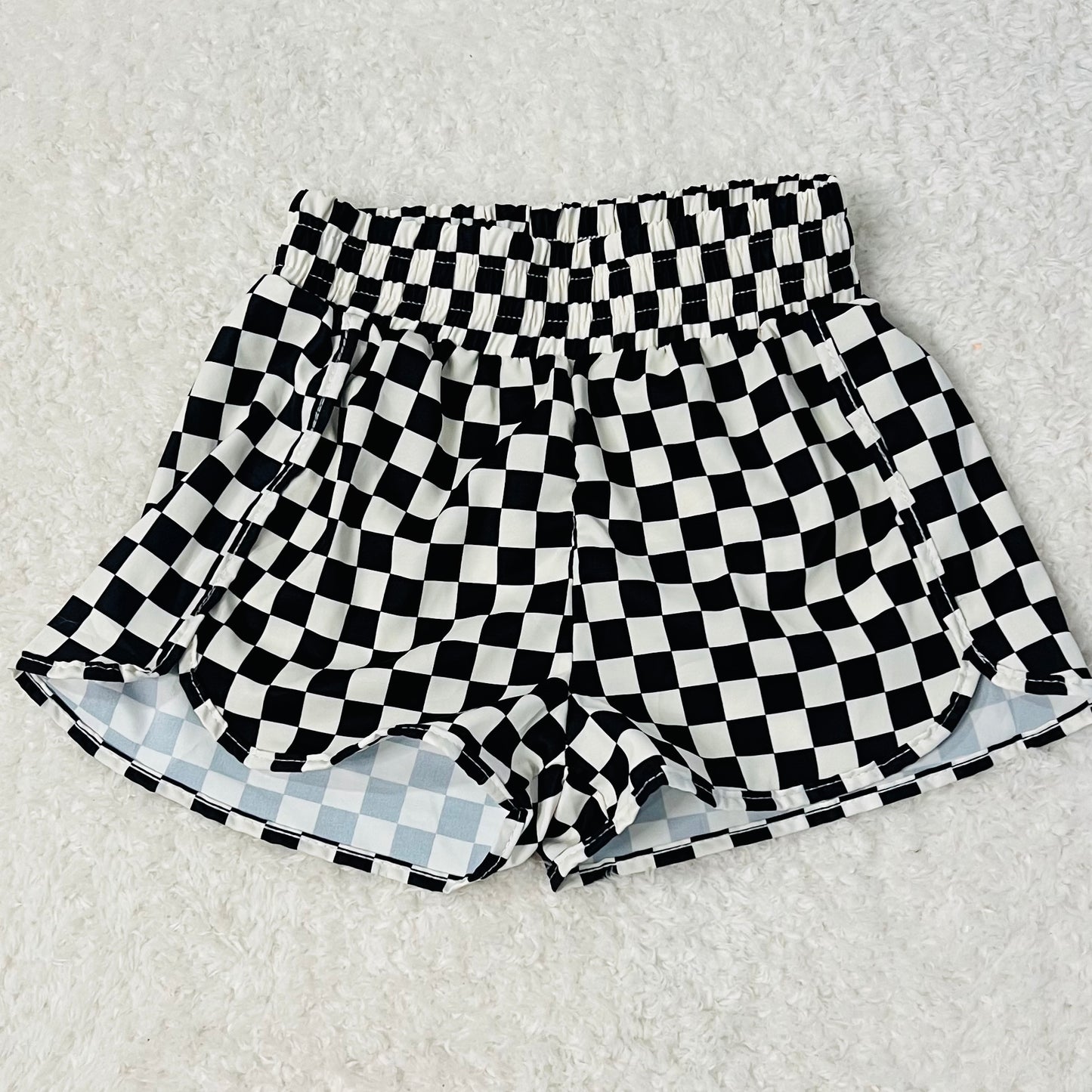 Black & White Checkered Shorts