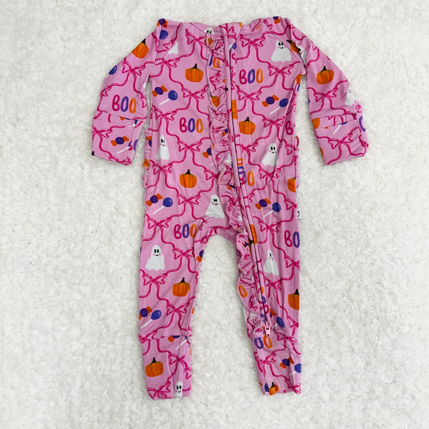Berry Sweet Boo Ruffle Bamboo Zippy