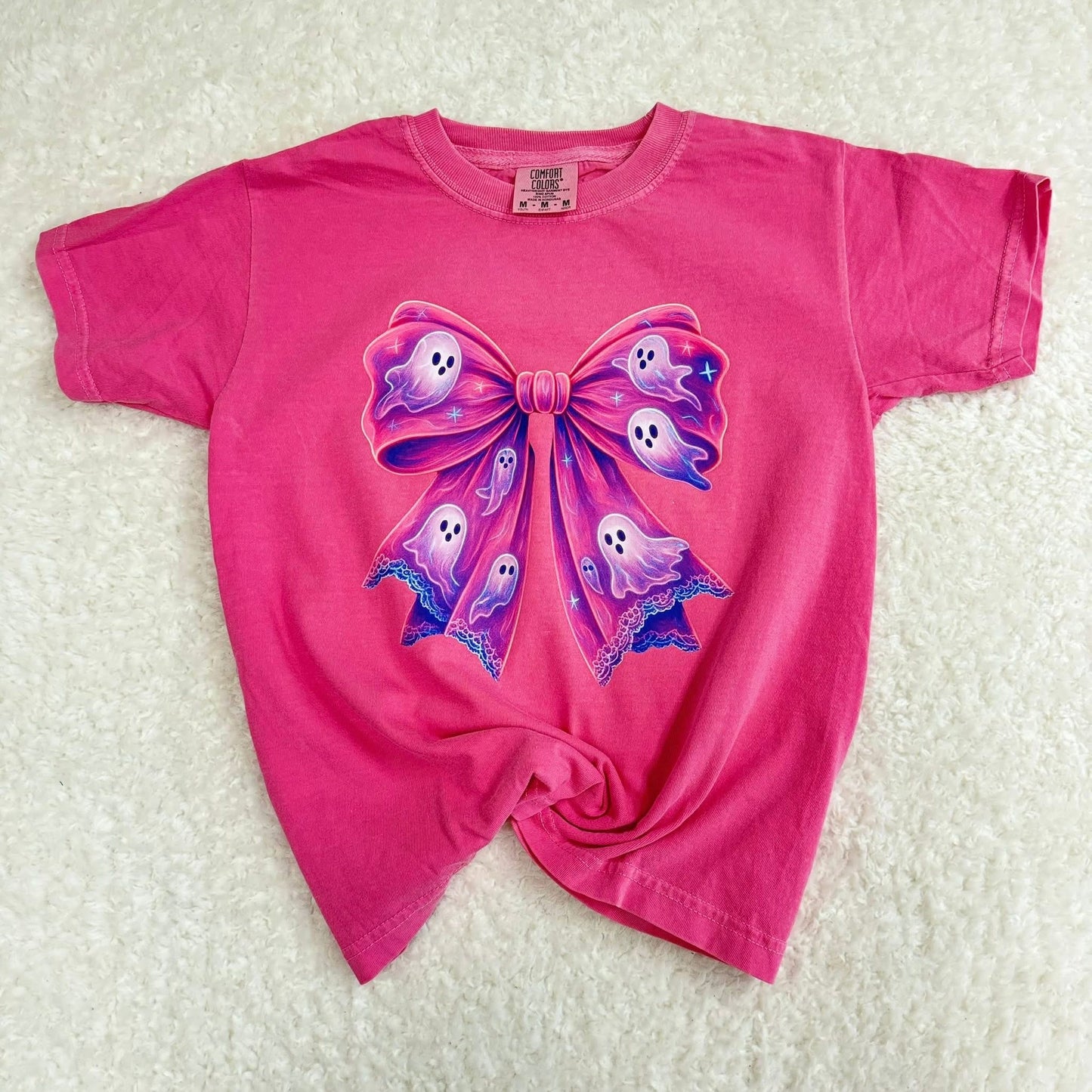 Pink Ghost Bow T-Shirt