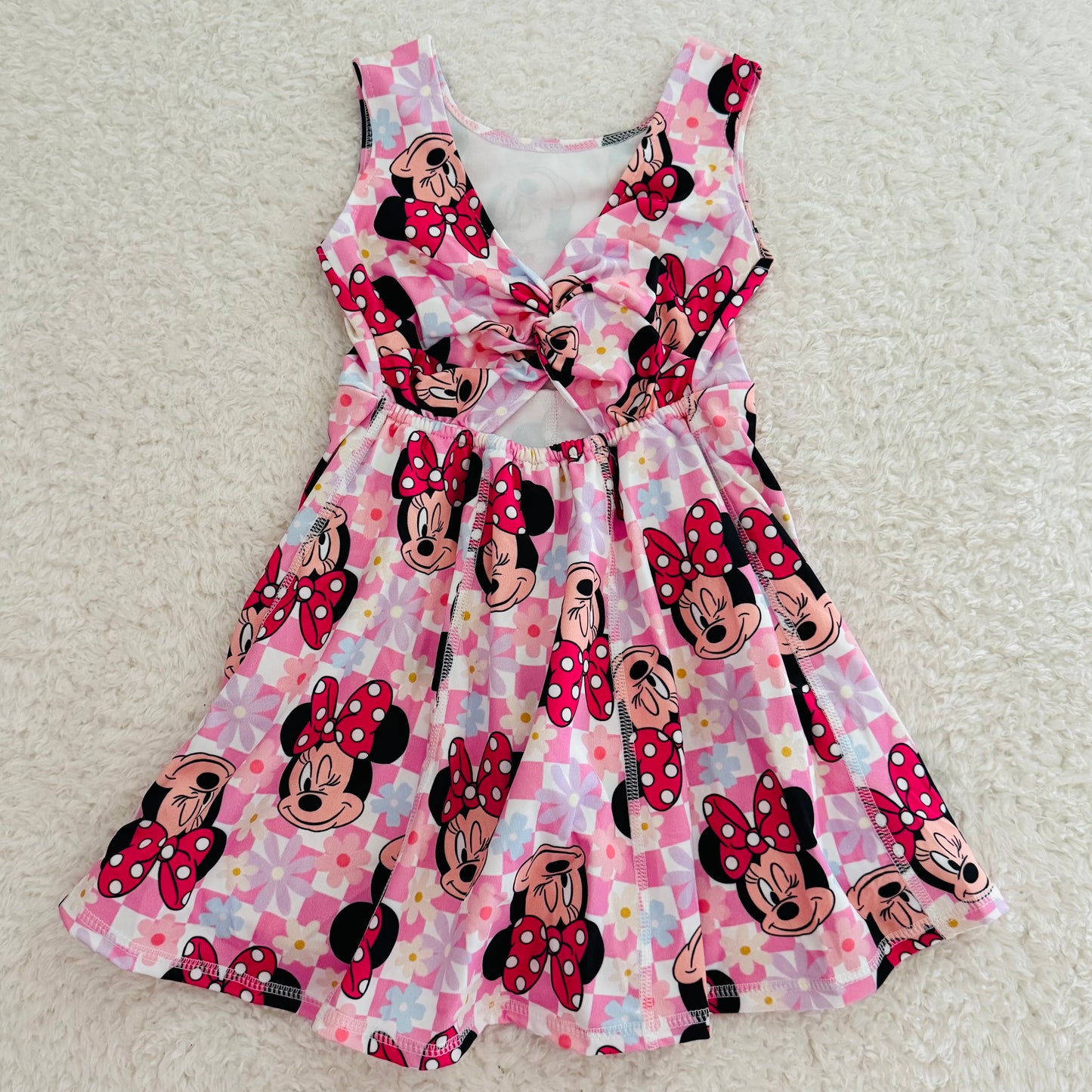Checkered Mouse Athletic Dress