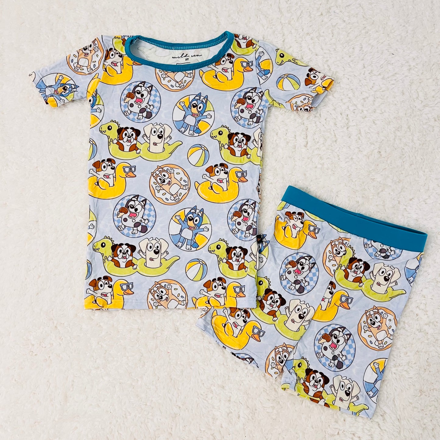Summer Heeler Bamboo Short Set