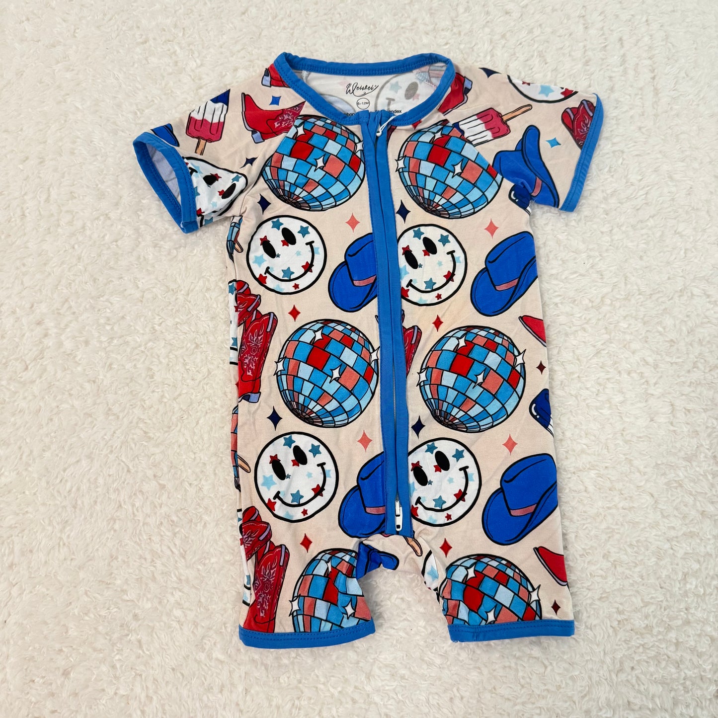 Patriotic Disco Bamboo Shortie