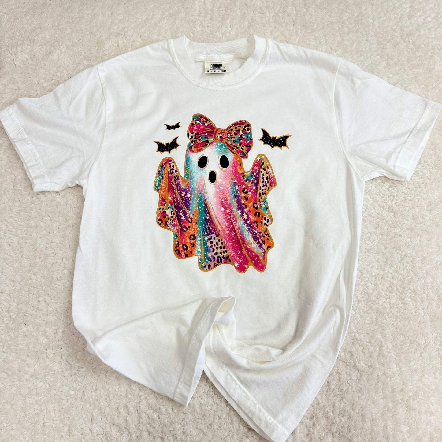White Leopard Ghostie T-Shirt