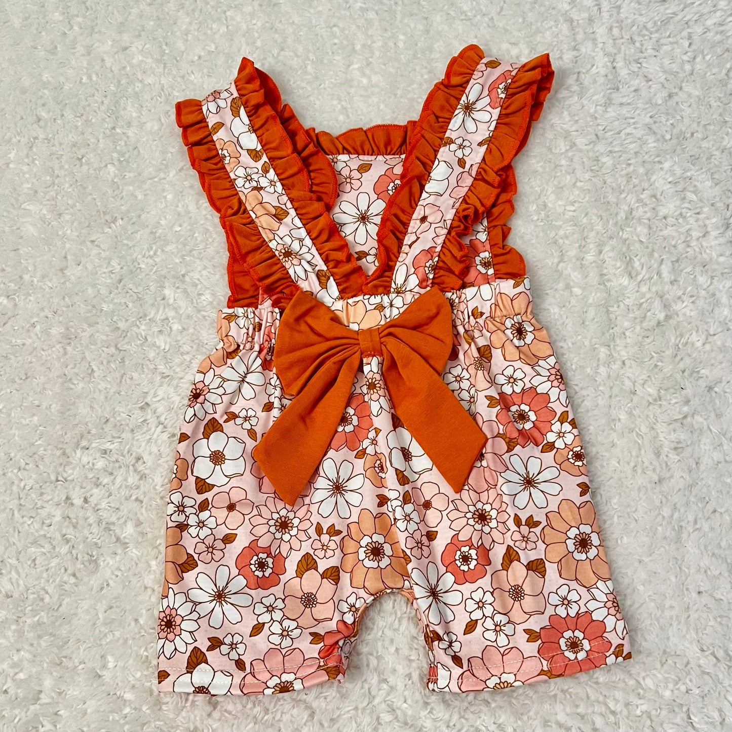 Terracotta Floral Romper