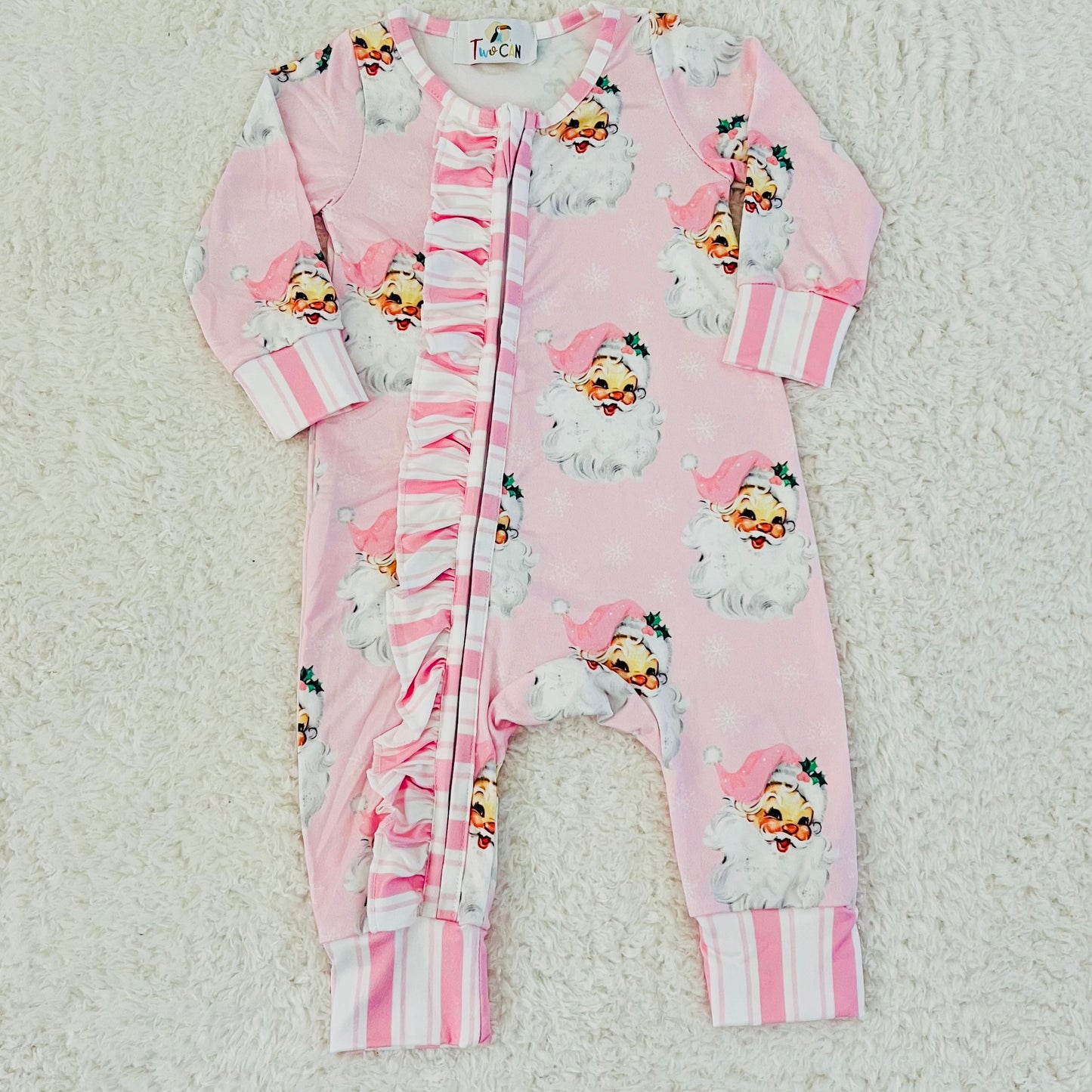 Pink Santa Romper