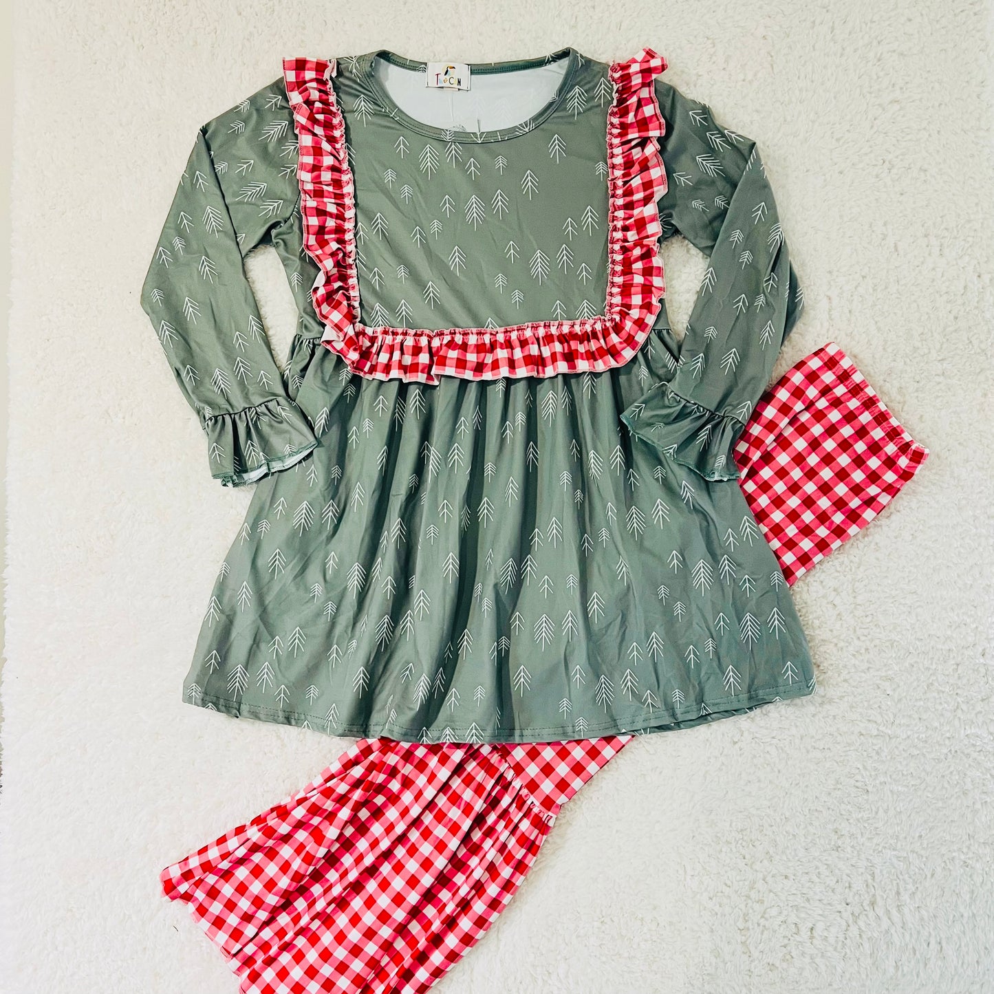 Plaid Christmas Tree Set