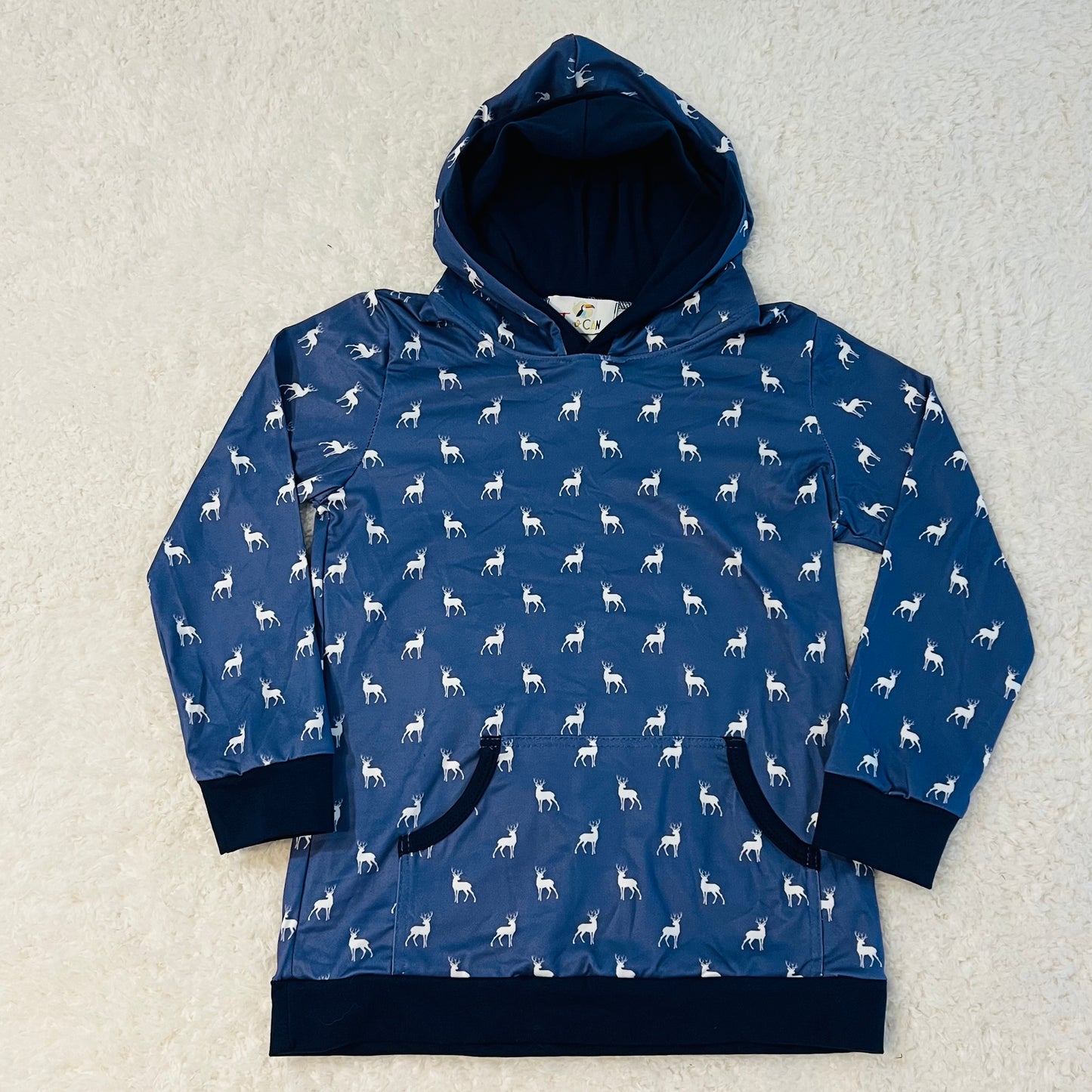 Navy Deer Sweat Shirt
