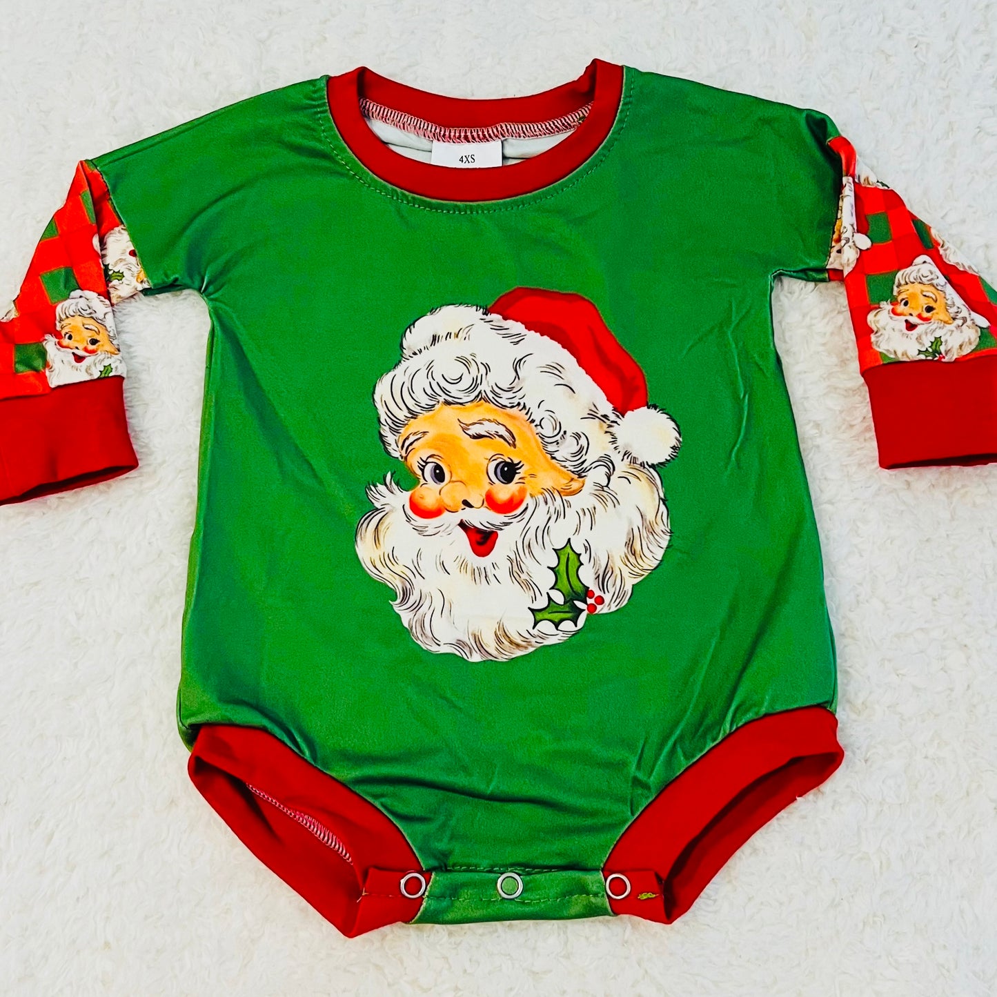 Long Sleeve Santa Romper