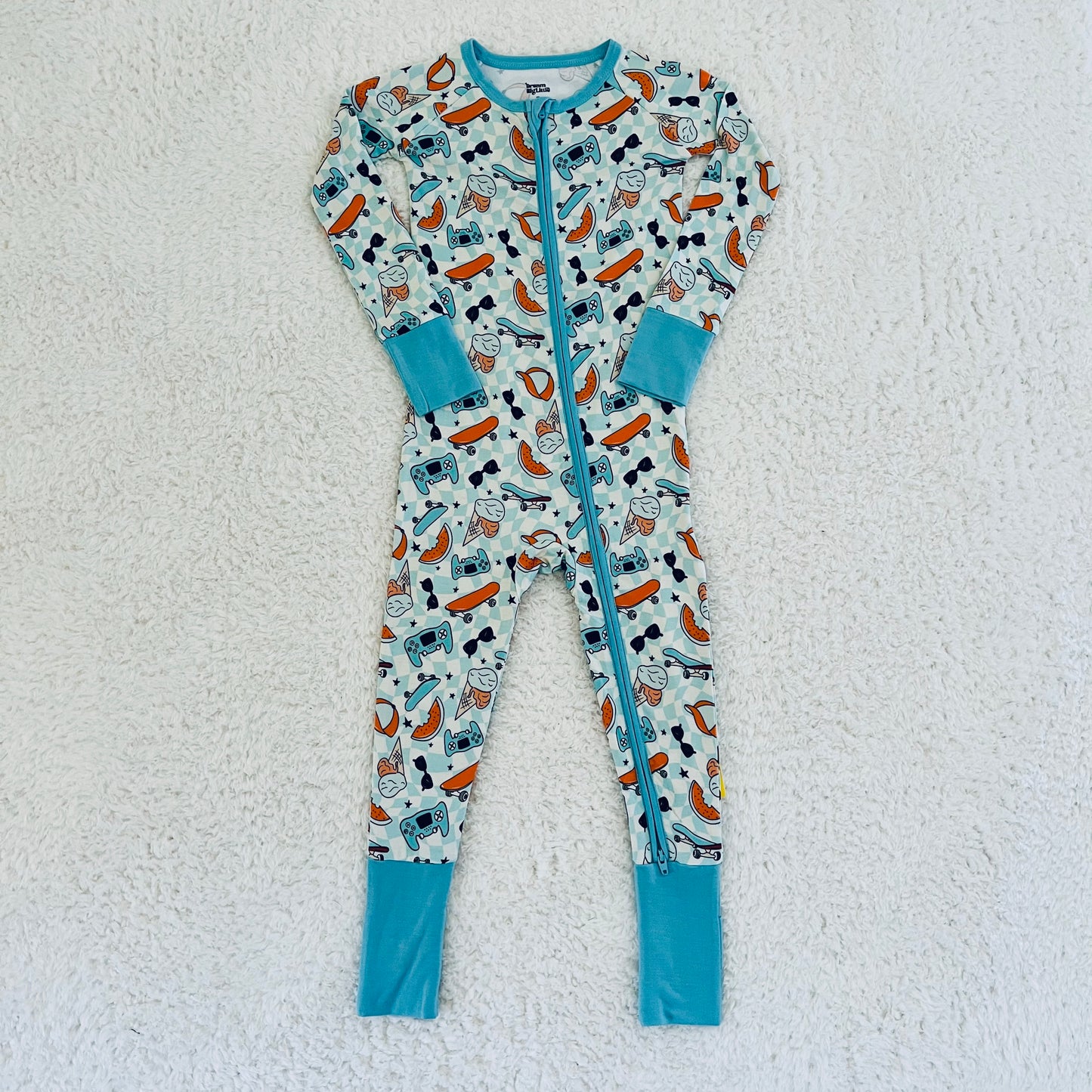 Checkered Summer Bamboo Zippy