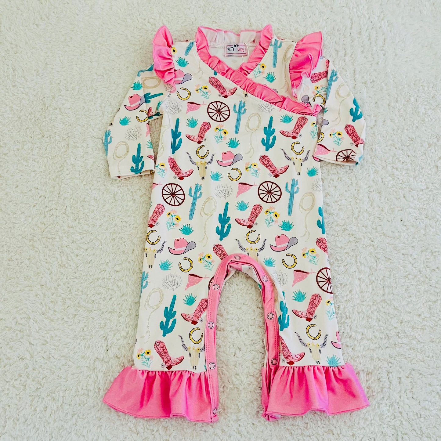 Western Ruffle Romper