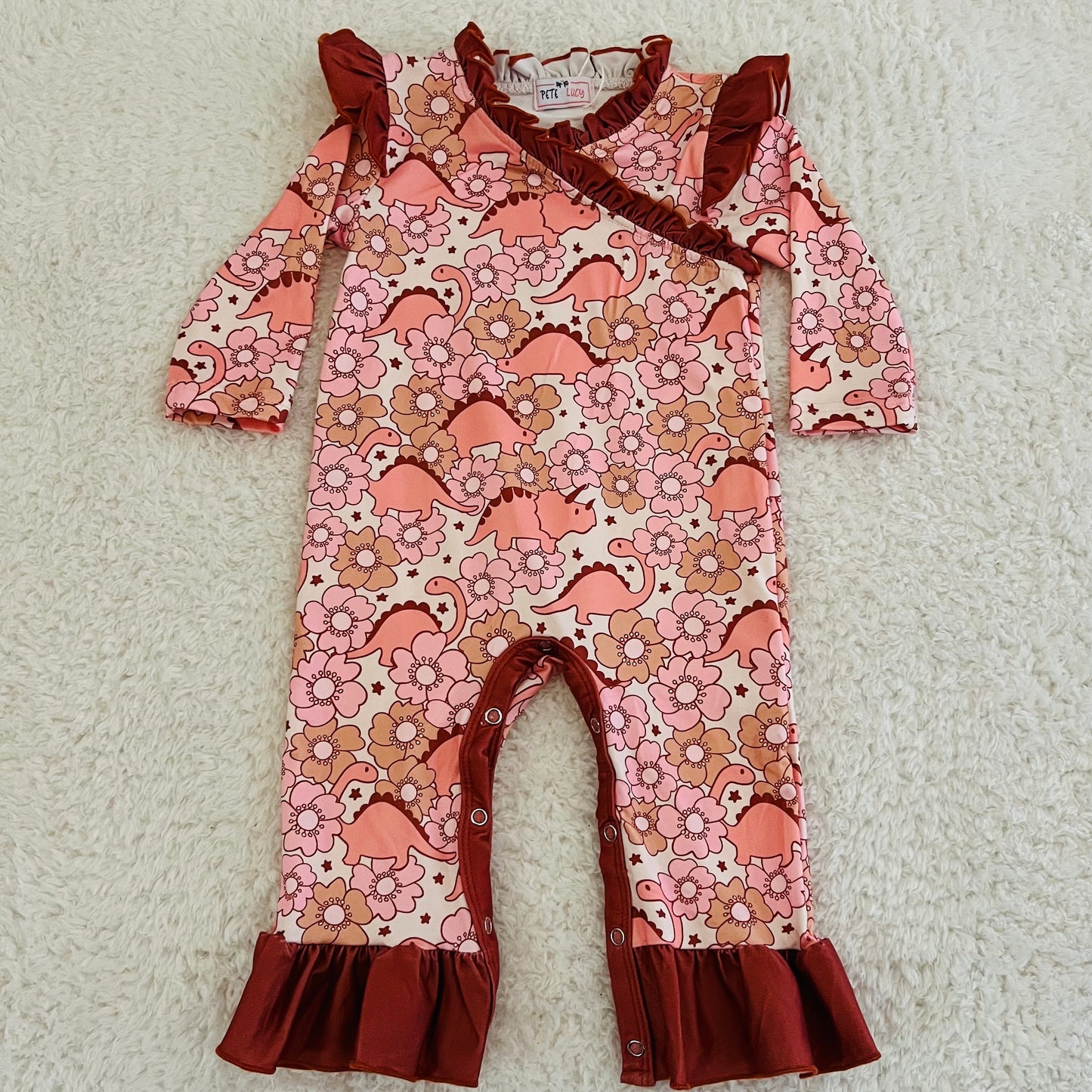 Dinosaur Ruffle Romper