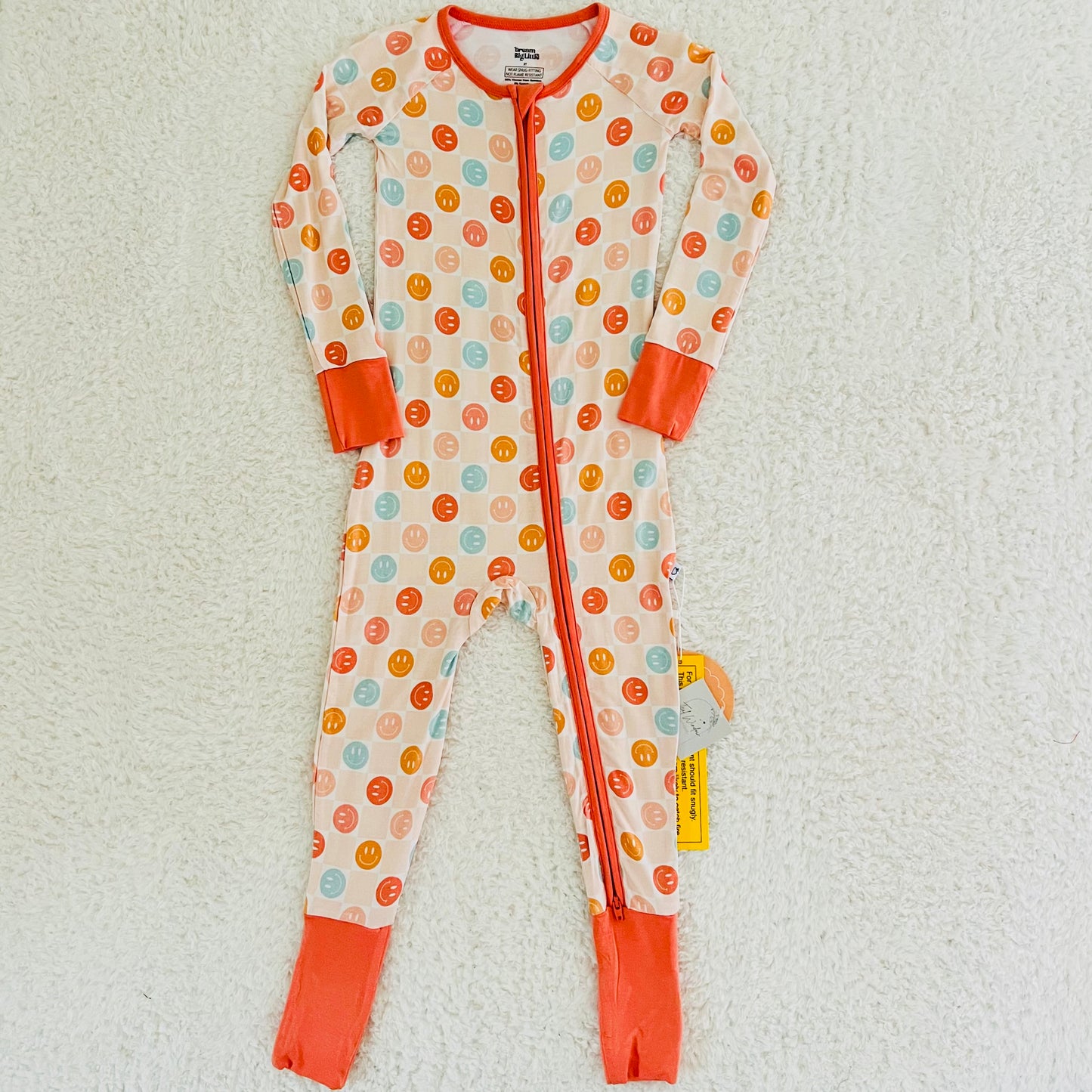 Checkered Smiley Bamboo Zippy