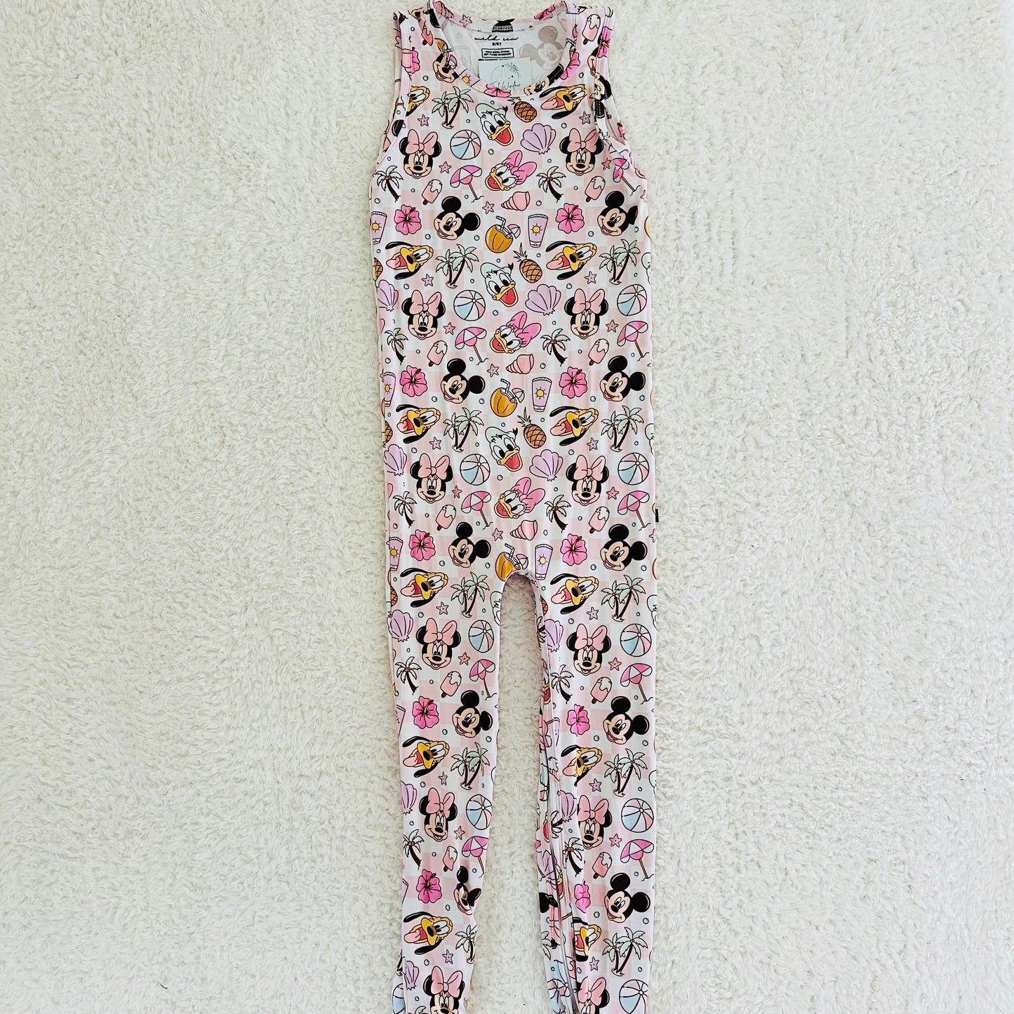 Summer Mouse Bamboo Renna Romper