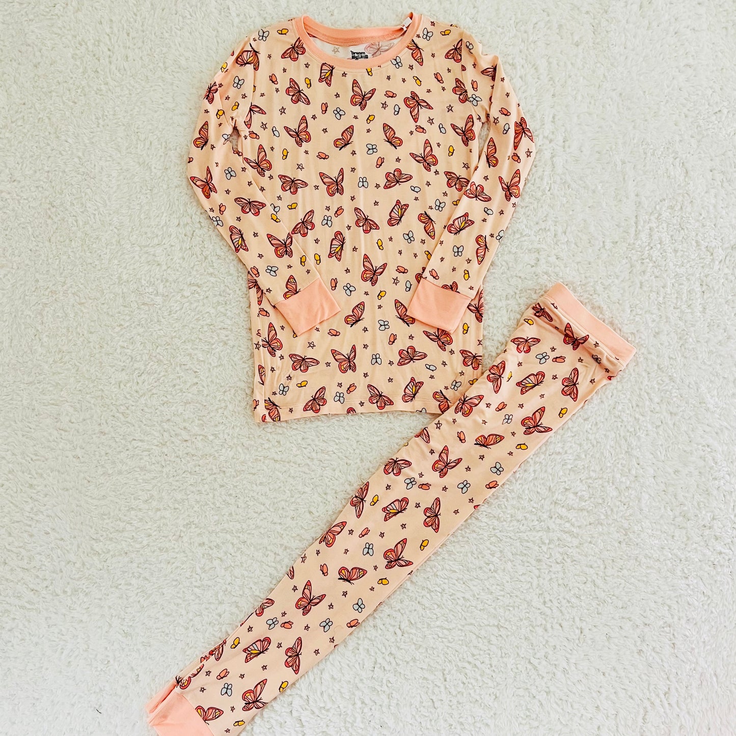 Coral Butterfly Bamboo Set