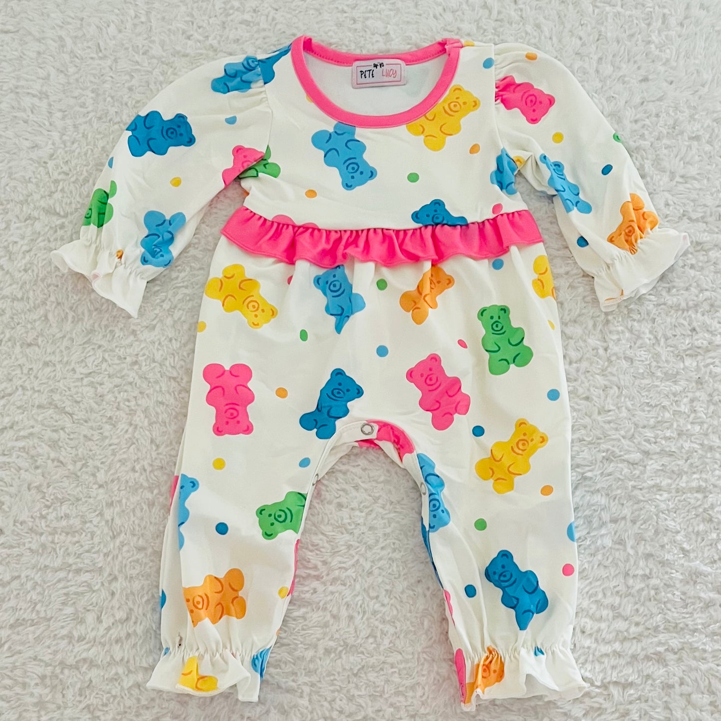 Gummy Bear Ruffle Romper