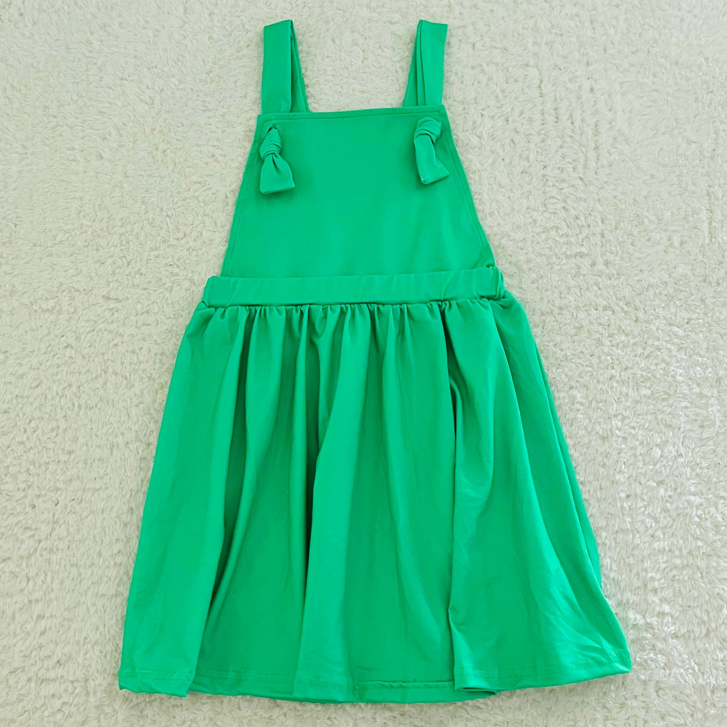 Green Overall Dress