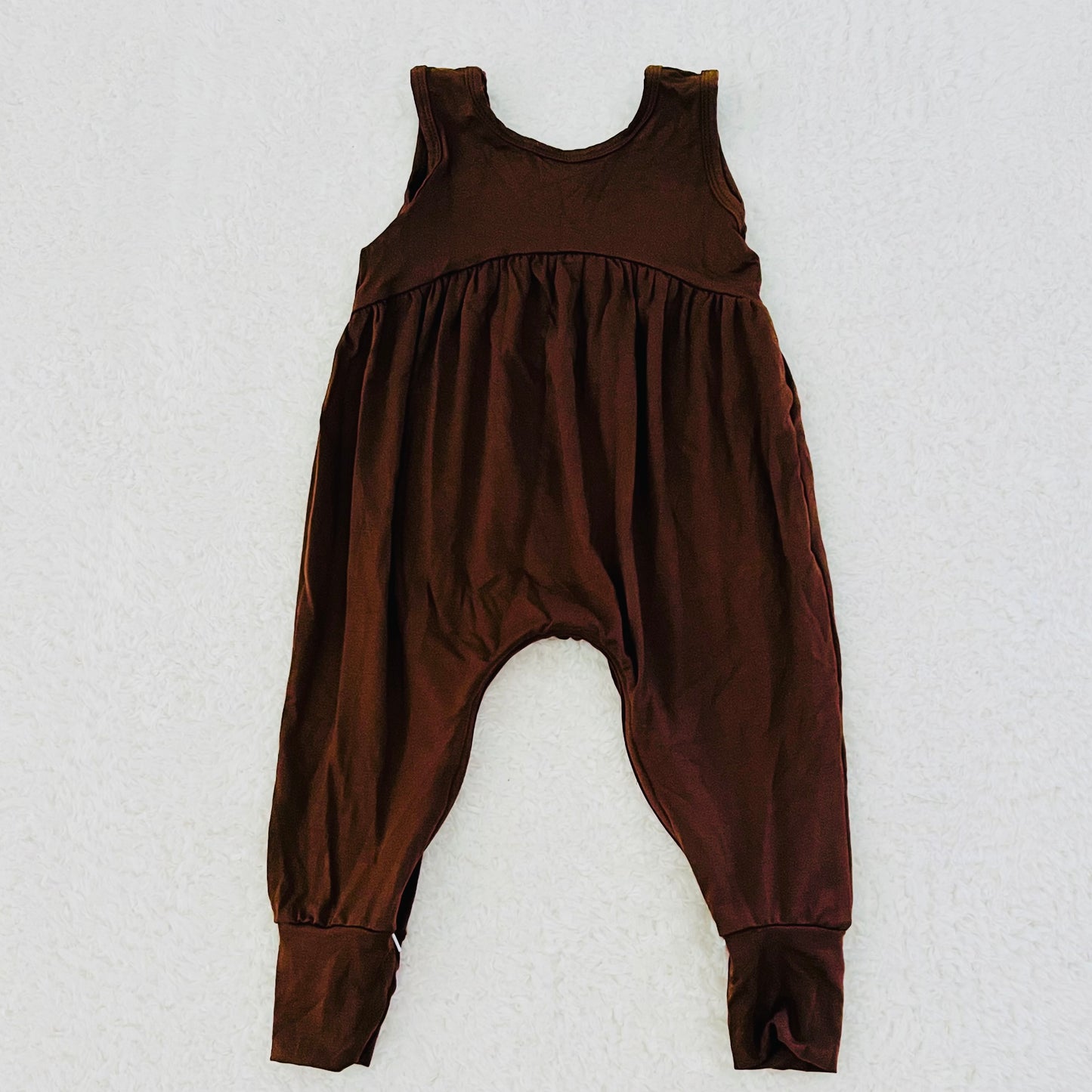 Brown Magnolia Bamboo Romper