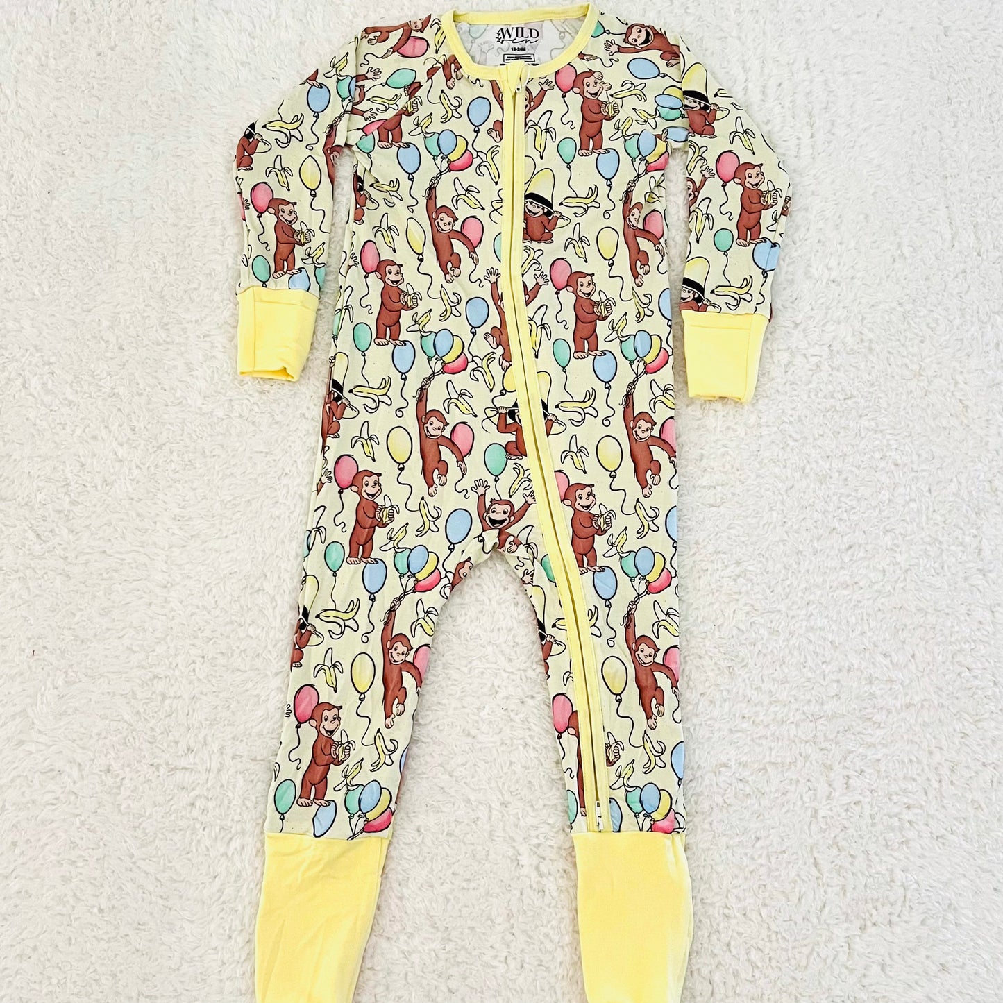 Curious Monkey Bamboo Zippy