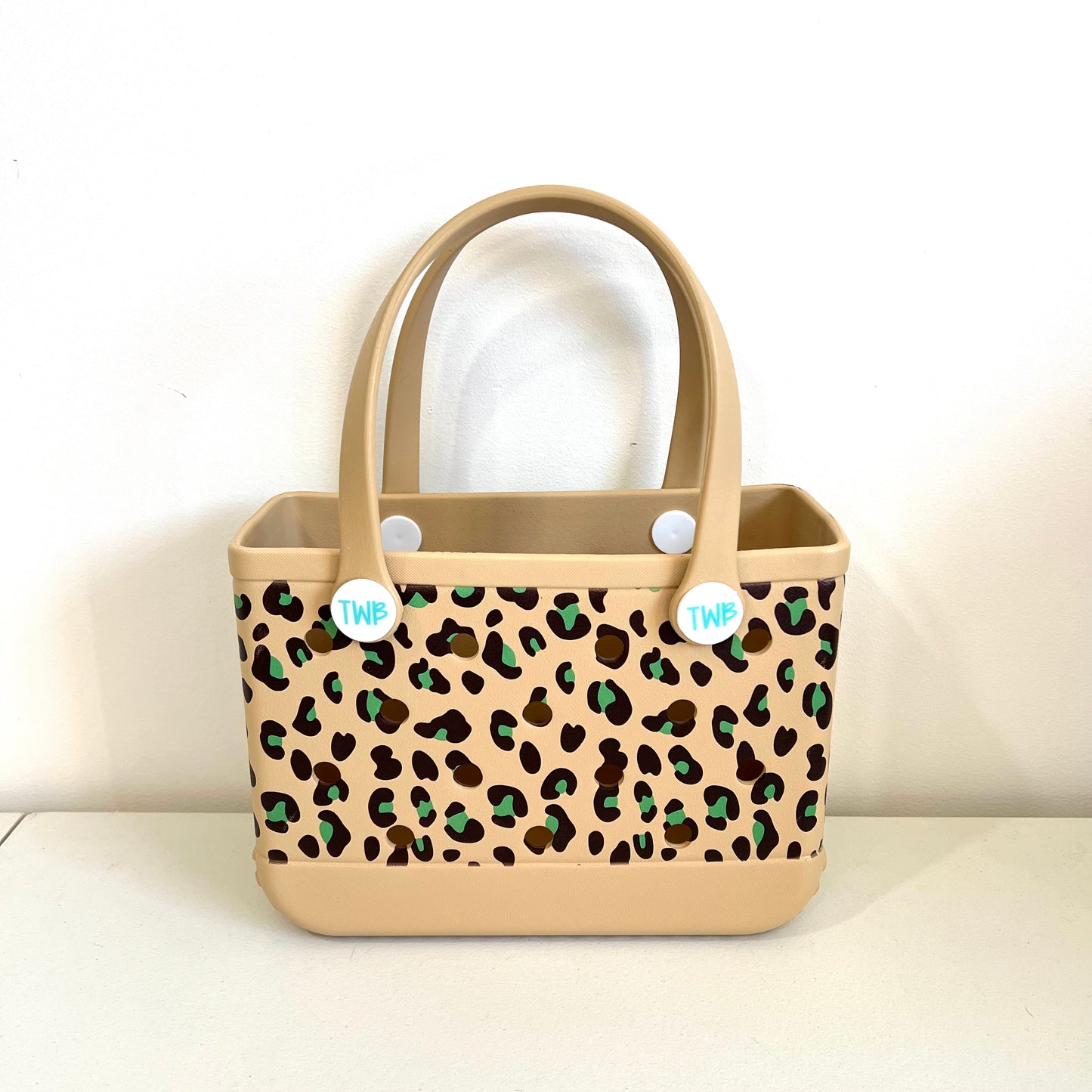 Mint Leopard Small TWB Bag