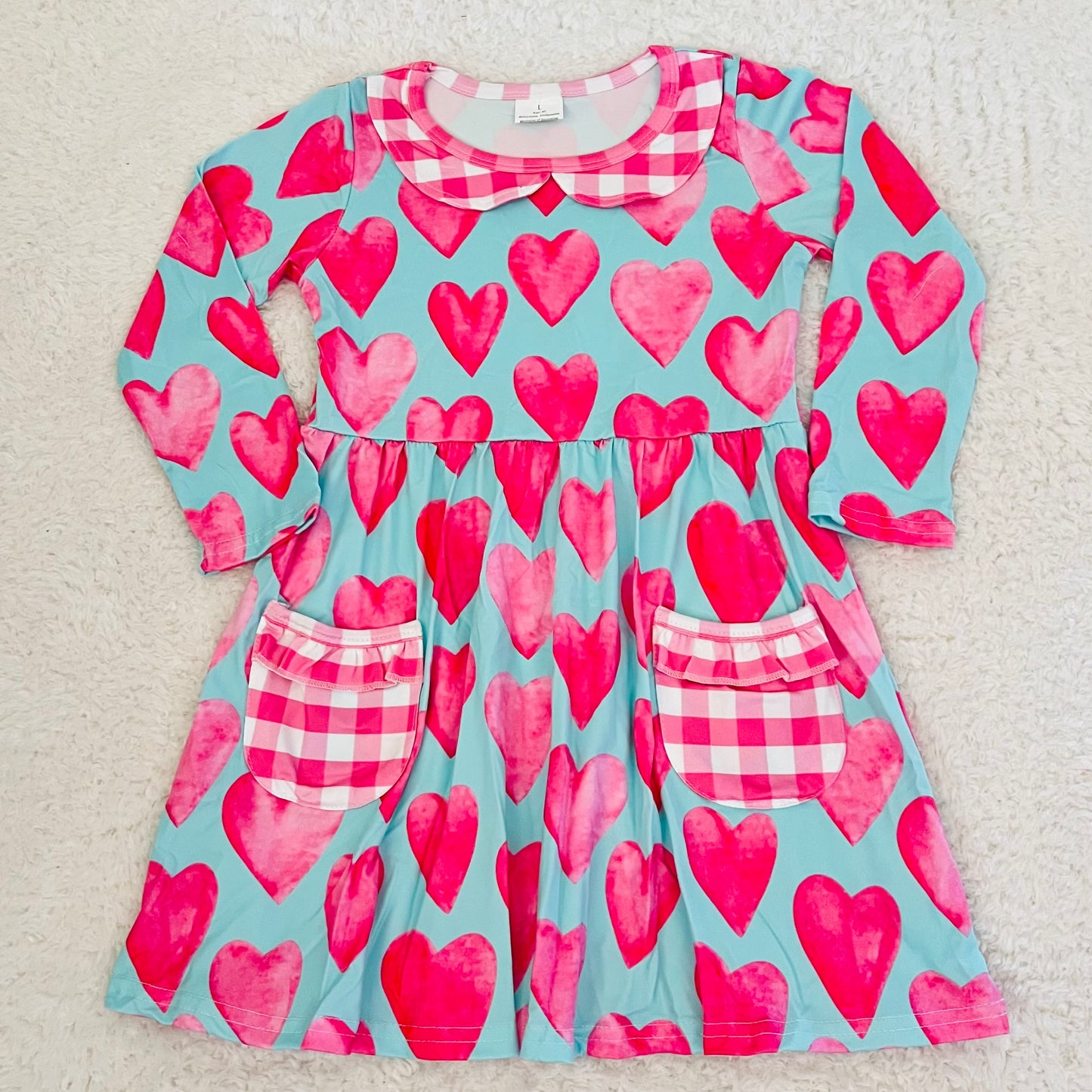 Teal Heart Dress