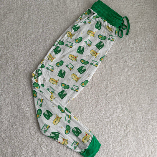 Green Jacket Cutie Adult Bamboo Joggers *TWB CUSTOM*