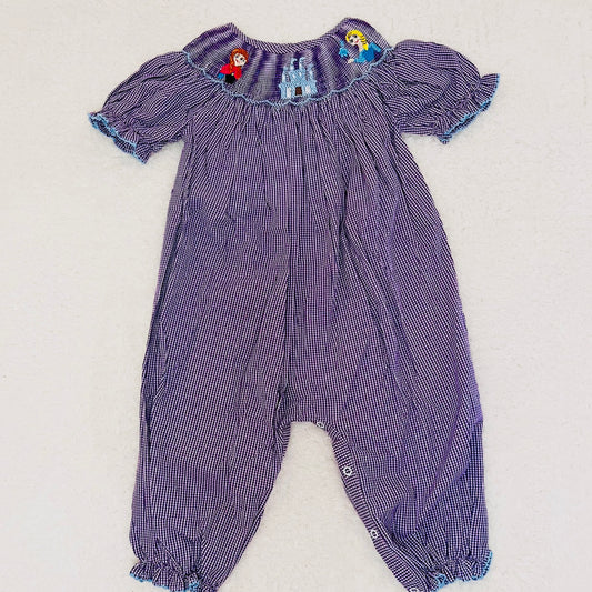 Ice Princess Hand Smocked Romper