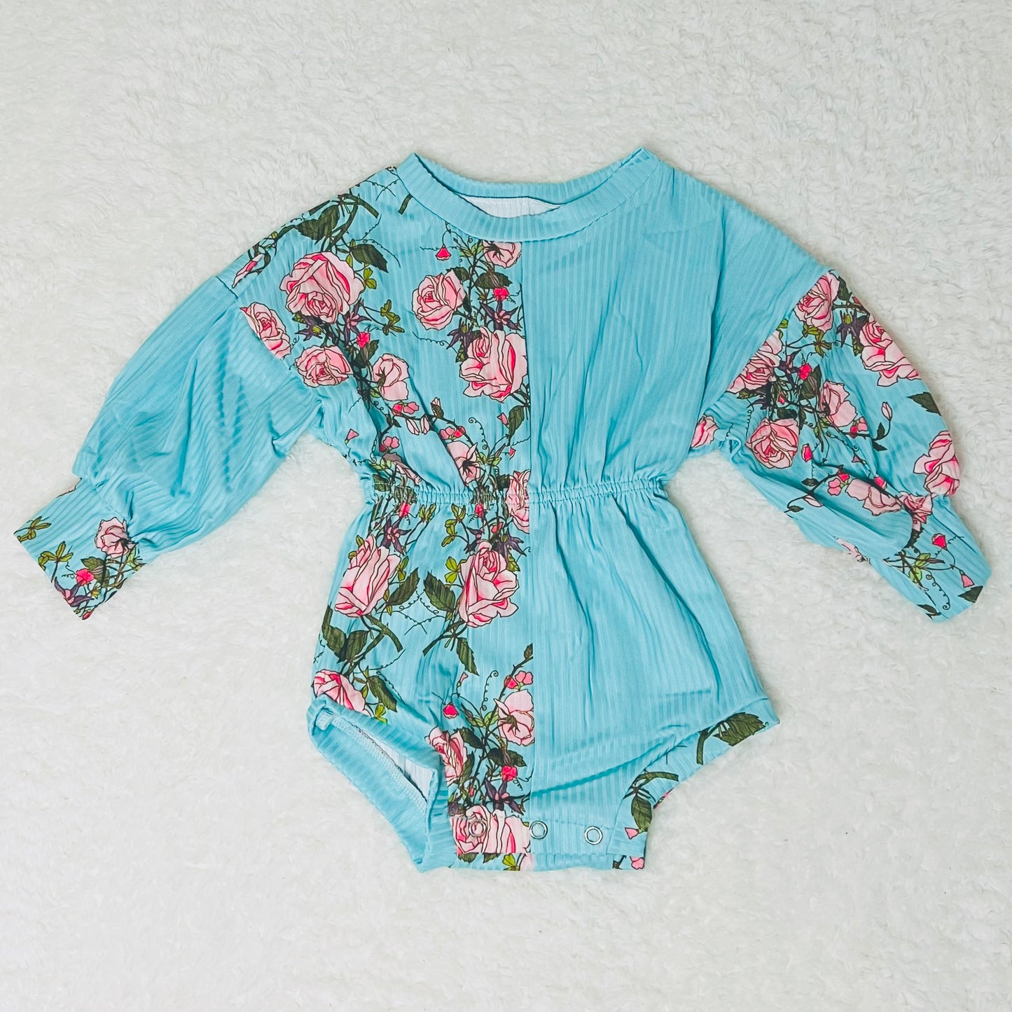 Floral Long Sleeve Romper