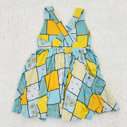 Bee Patchwork Bamboo Twirl