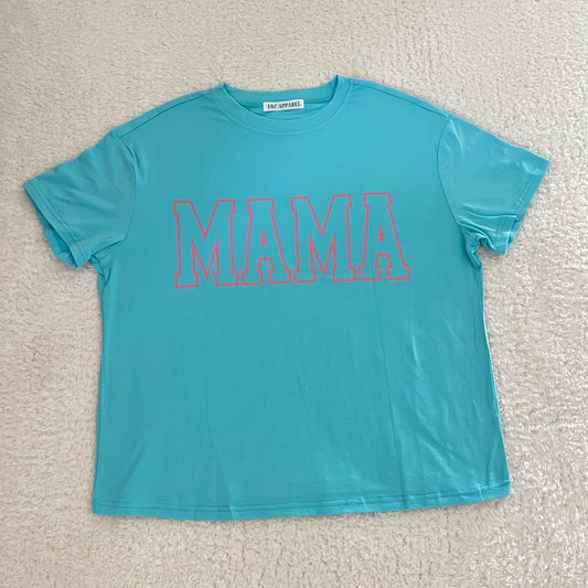 Blue Oversized Mama Tee