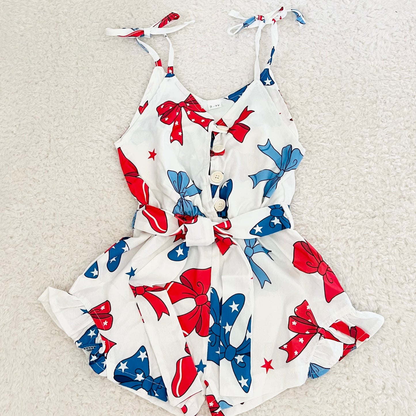 Patriotic Ribbon Romper