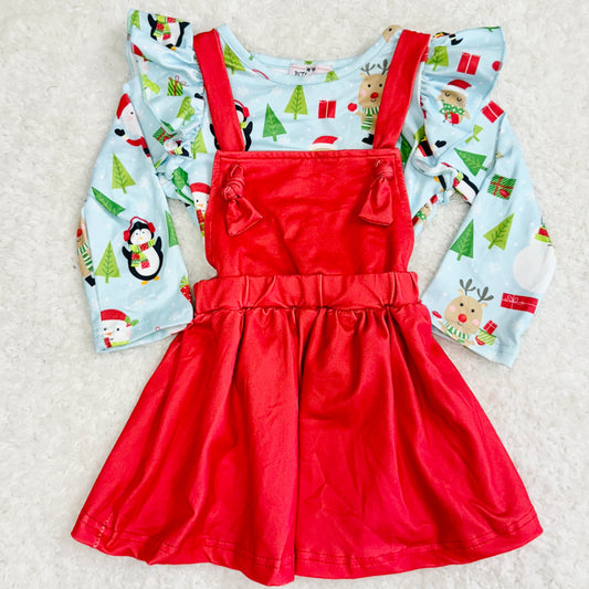 Christmas Friends Overall Dress