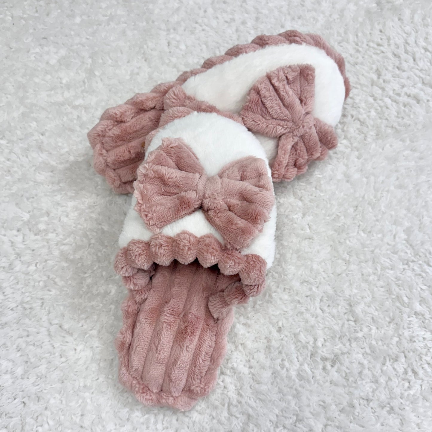 Pink Bow Slippers