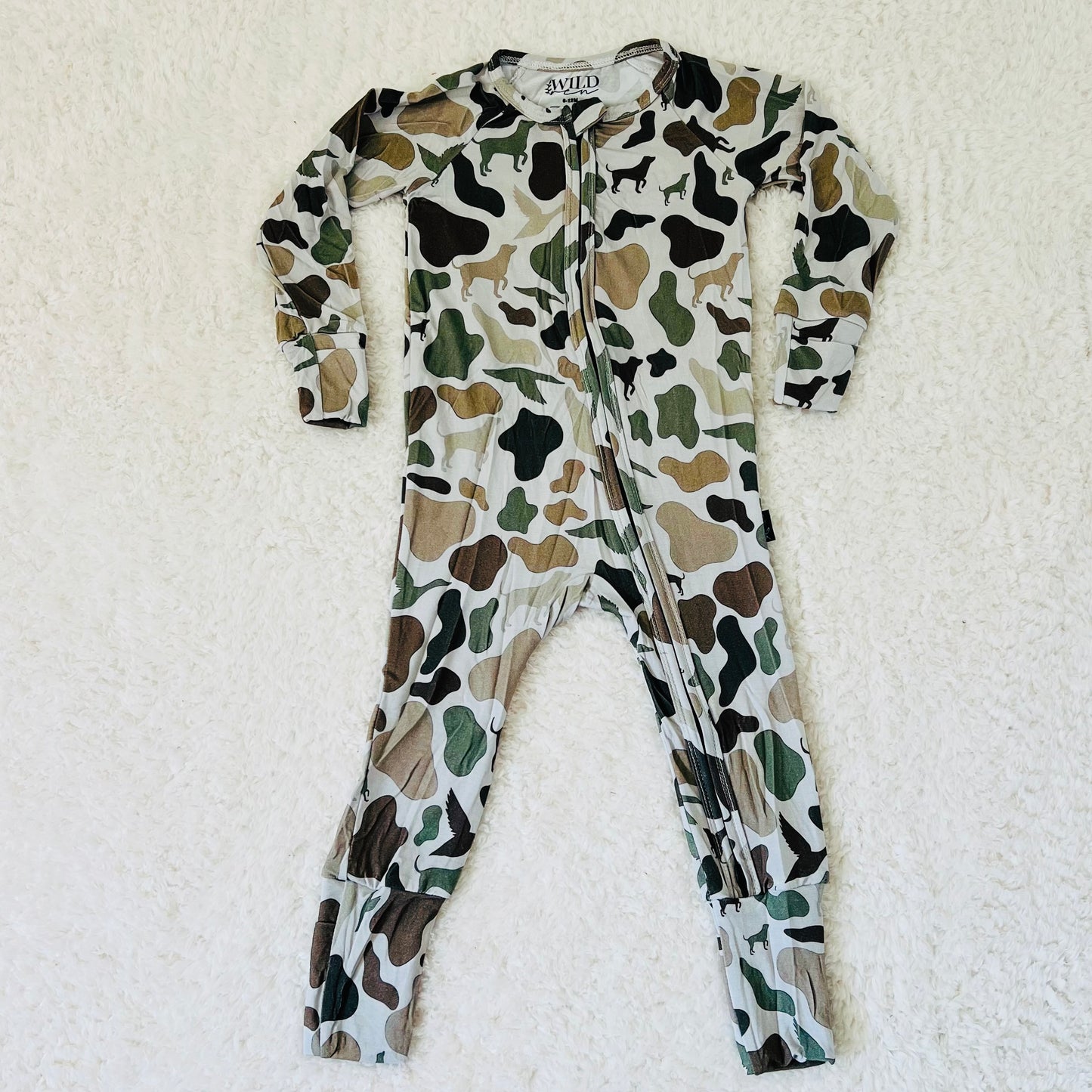 Camo Dogs Bamboo Zippy