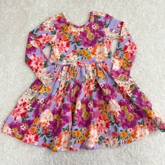 Lavender Fields Bow Back Dress with Pockets