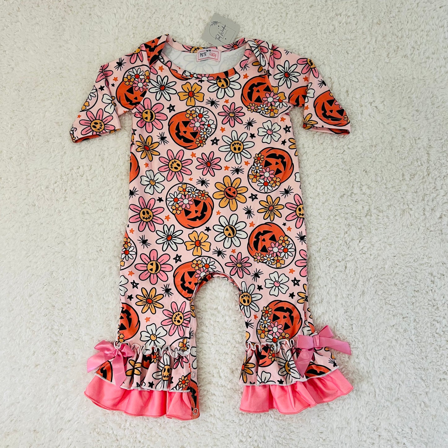 Pumpkin Posies Romper