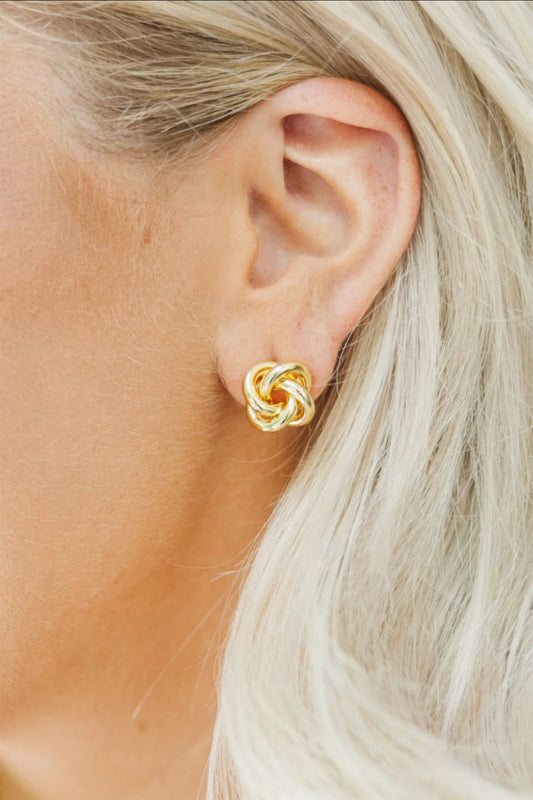 Gold Knot Earrings