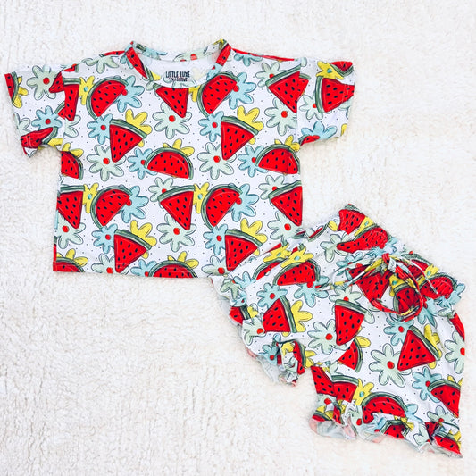 Watermelon Bamboo Lounge Set