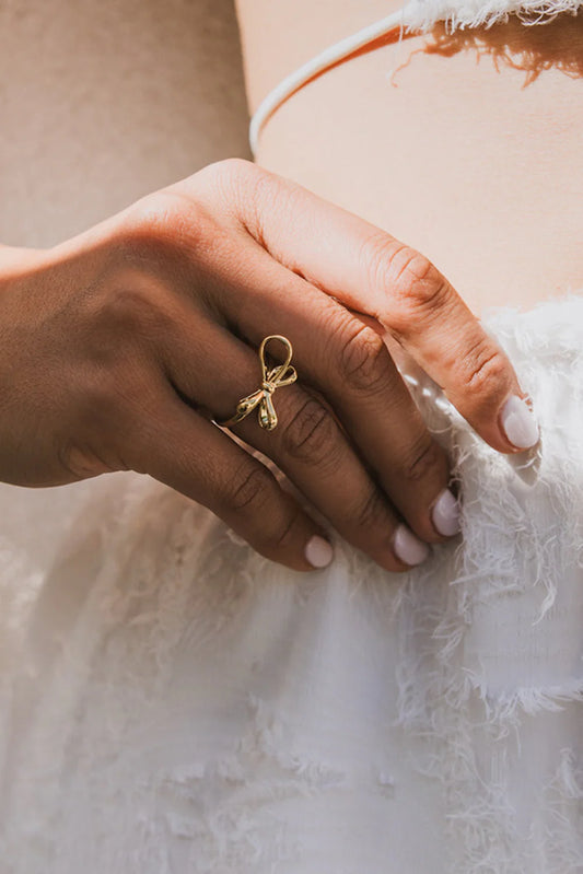 Gold Bow Ring