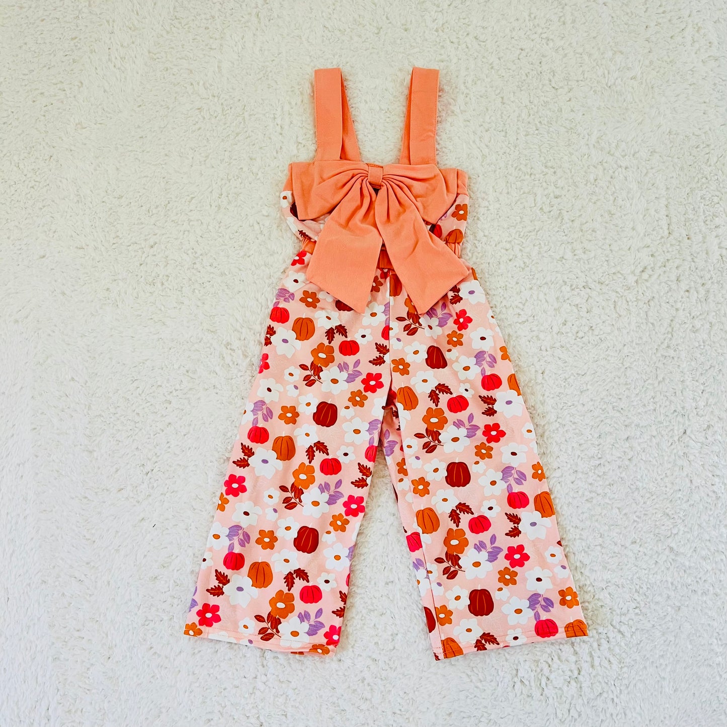 Pumpkin Print Romper