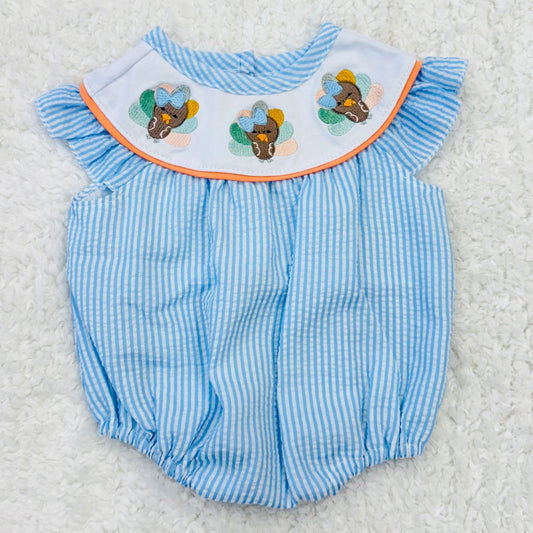 Scalloped Edge Turkey Romper