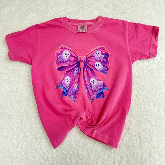 Pink Ghost Bow T-Shirt